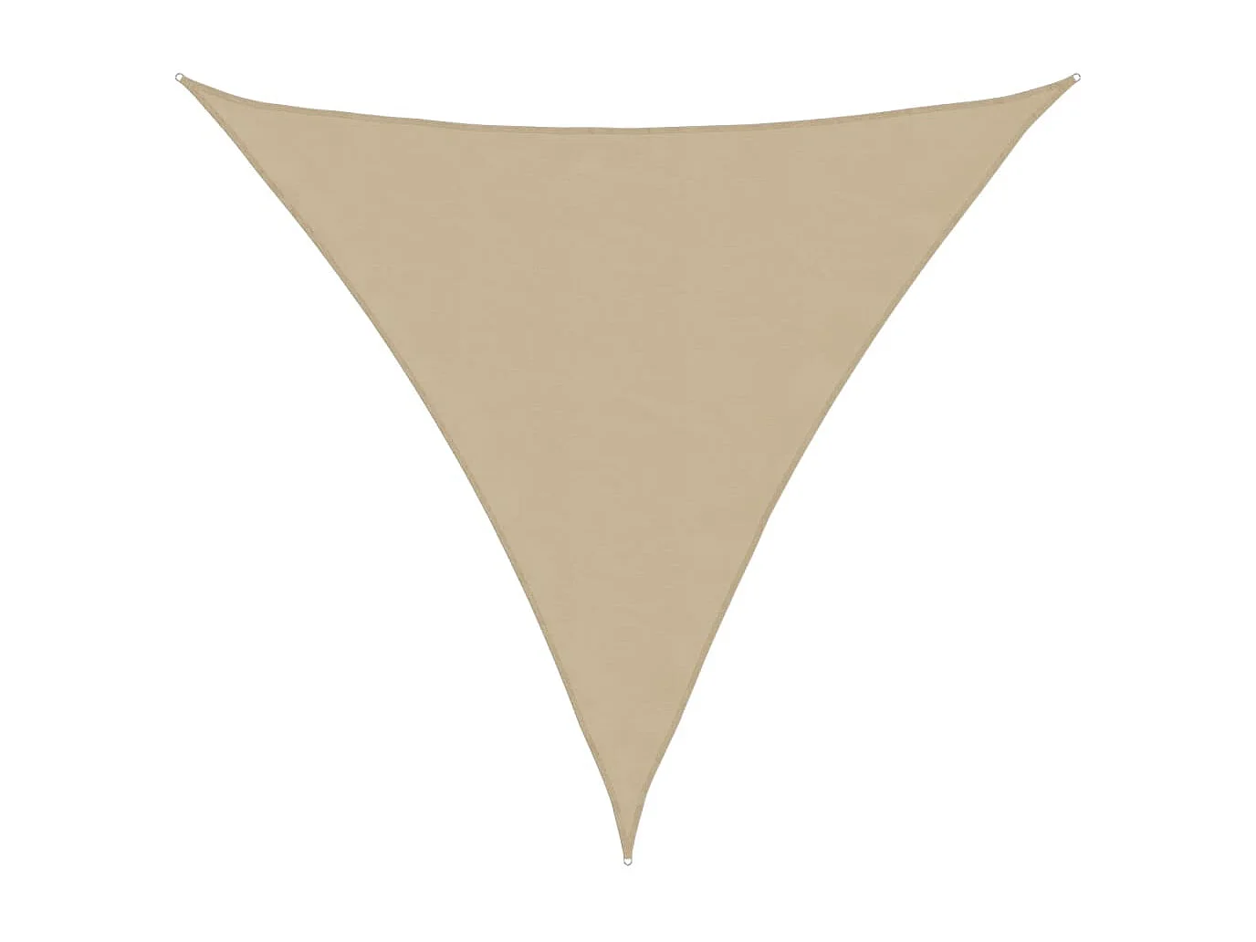 Voile d'ombrage tissu oxford triangulaire 3,6x3,6x3,6 m beige FR11303