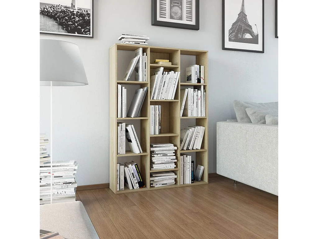 Bibliothèque Chêne sonoma 100x24x140 cm FR72865