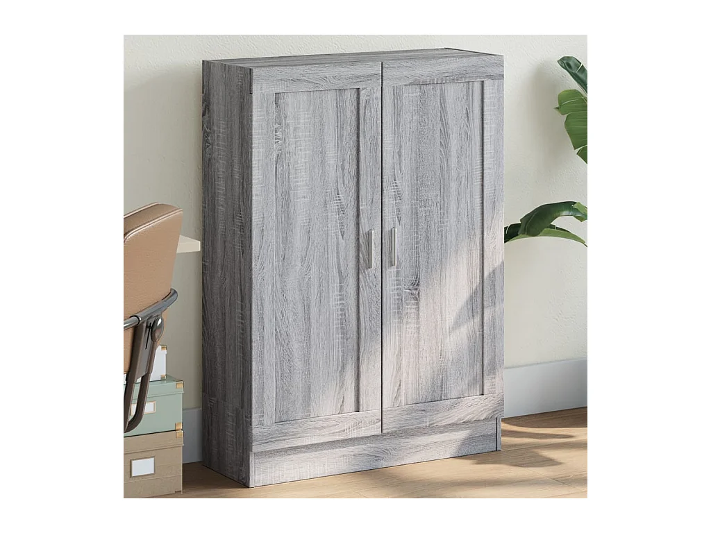 Bibliothèque sonoma gris 82,5x30,5x115 cm bois d'ingénierie FR61035