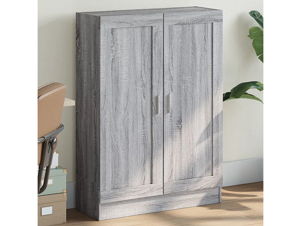 Bibliothèque sonoma gris 82,5x30,5x115 cm bois d'ingénierie FR61035