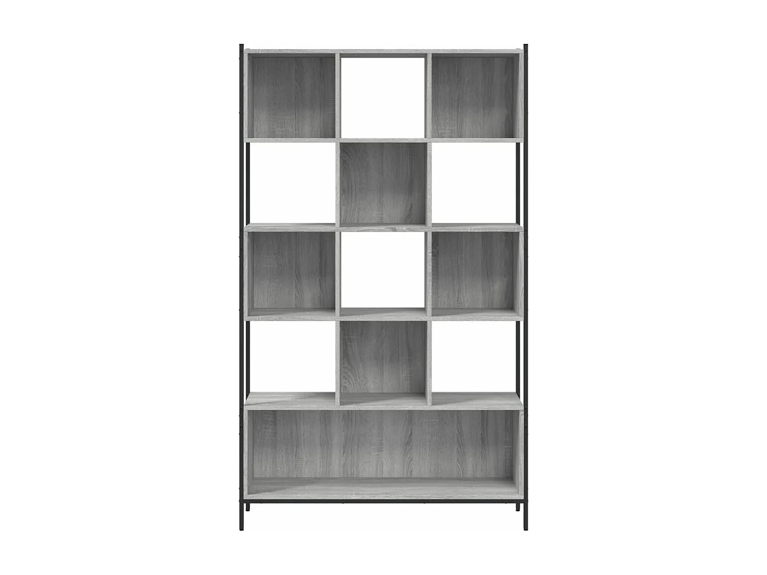 Bibliothèque sonoma gris 102x28x172 cm bois d'ingénierie FR73827