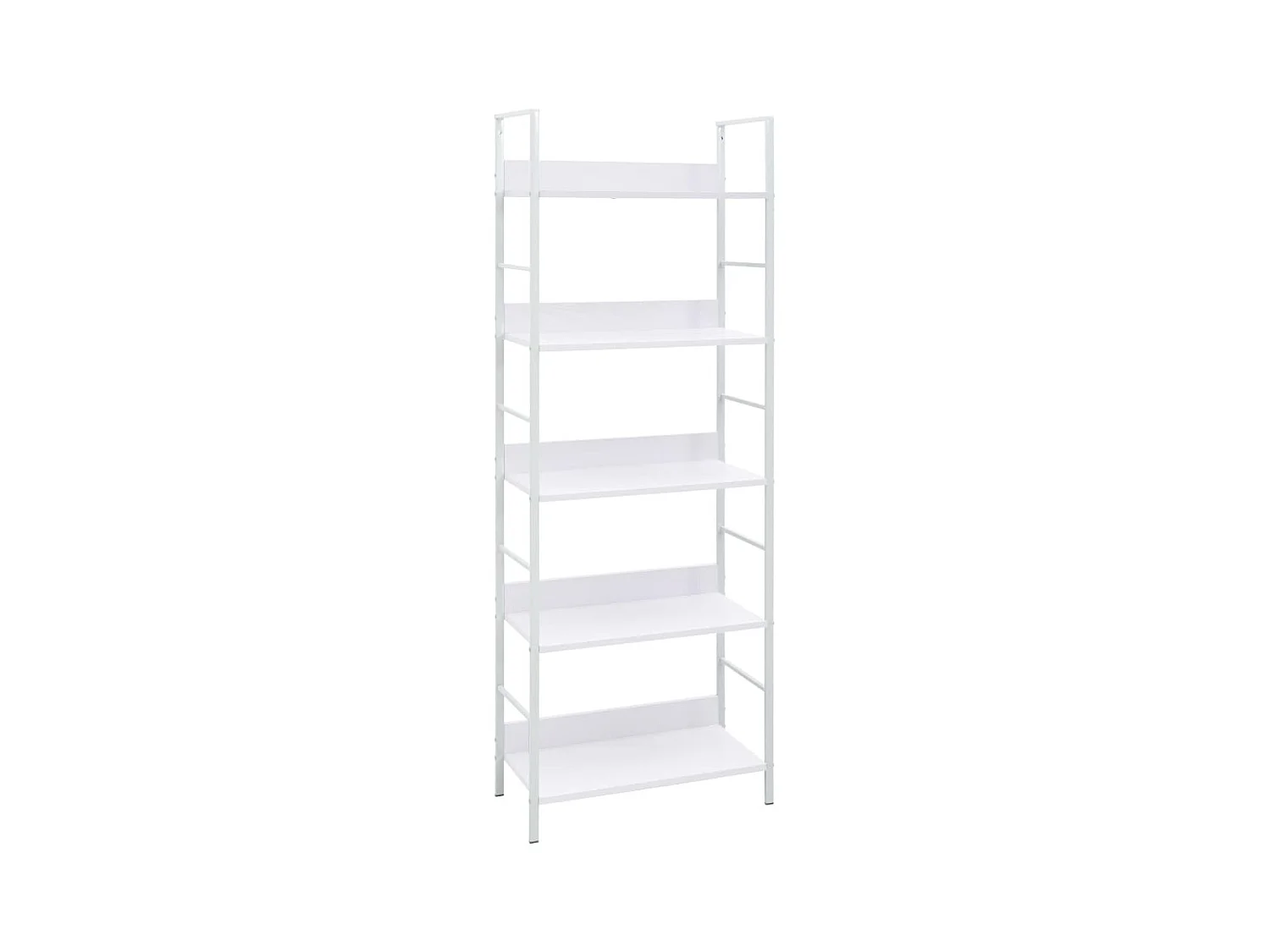 Bibliothèque à 5 niveaux noir 60x27,6x158,5cm bois d'ingénierie FR83856
