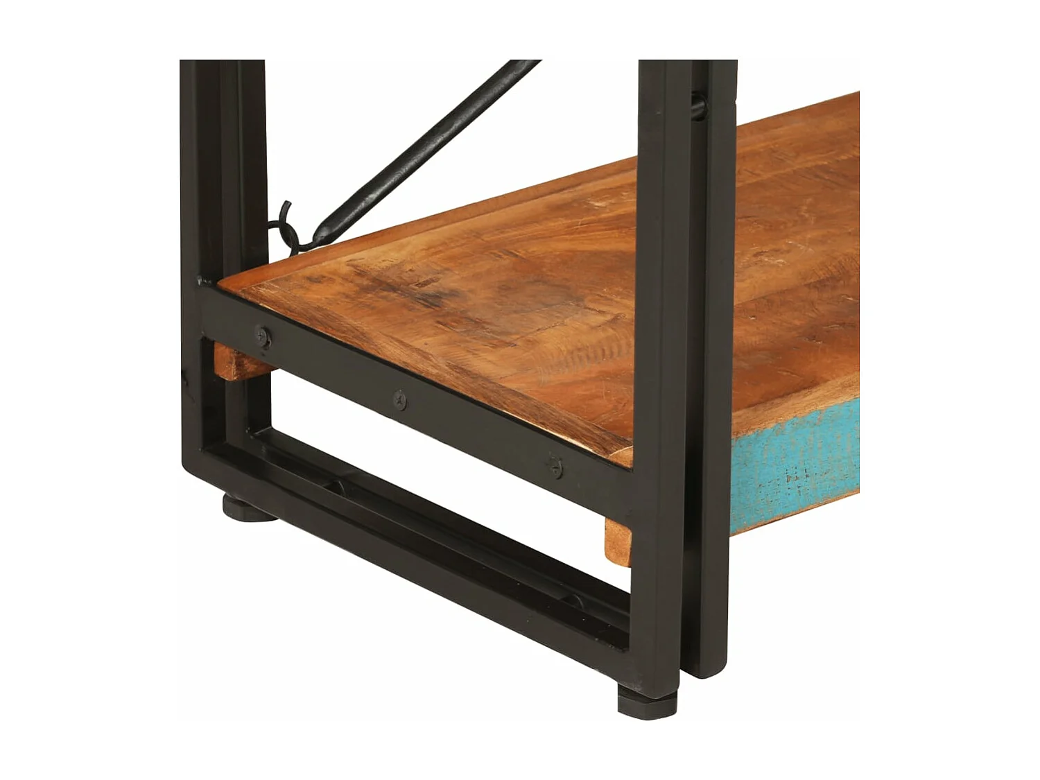 Bibliothèque 3 niveaux 140x30x80 cm Bois de récupération massif FR70036