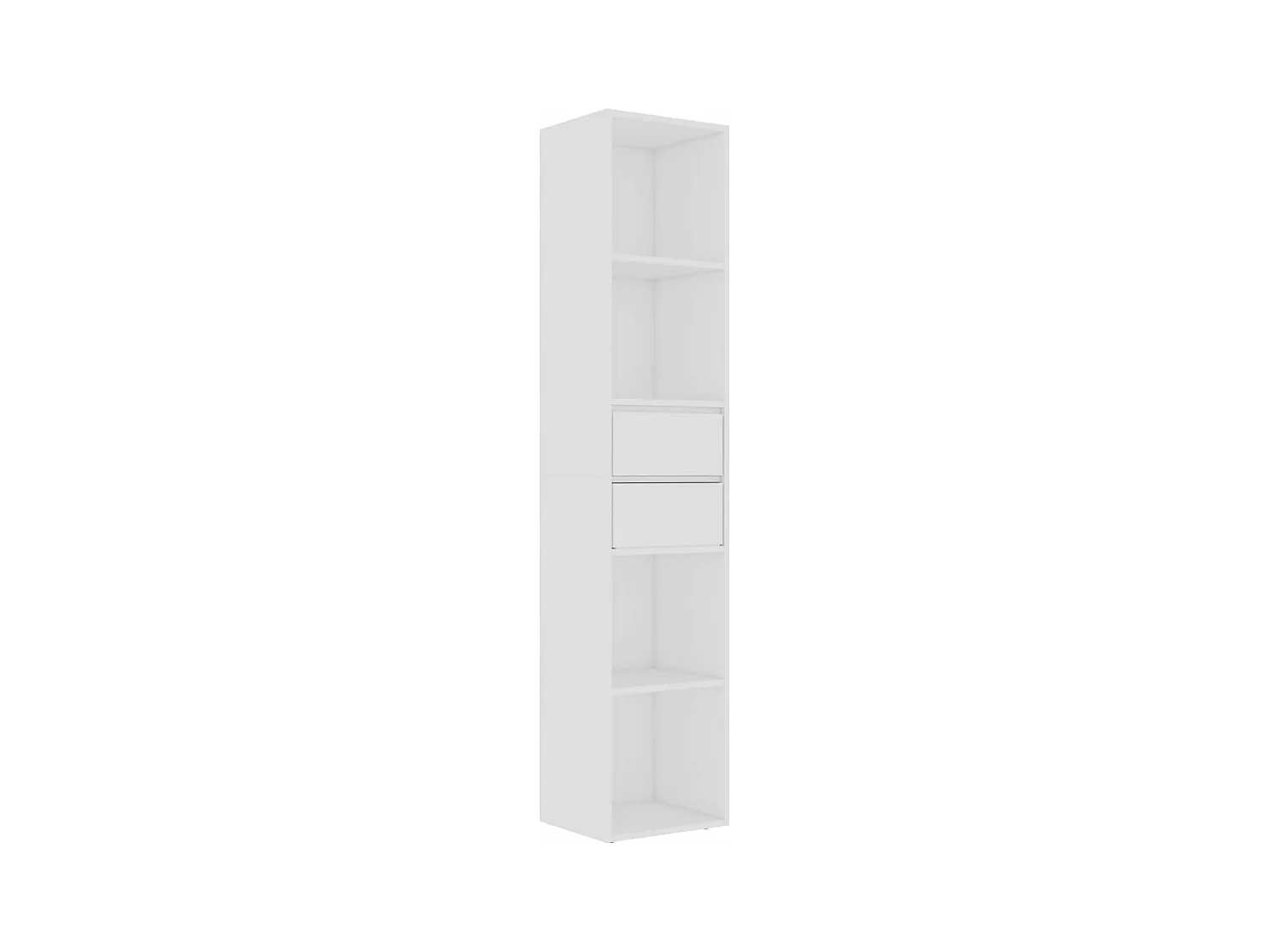 Estantería librería madera contrachapada blanco 36x30x171 cm ES617205