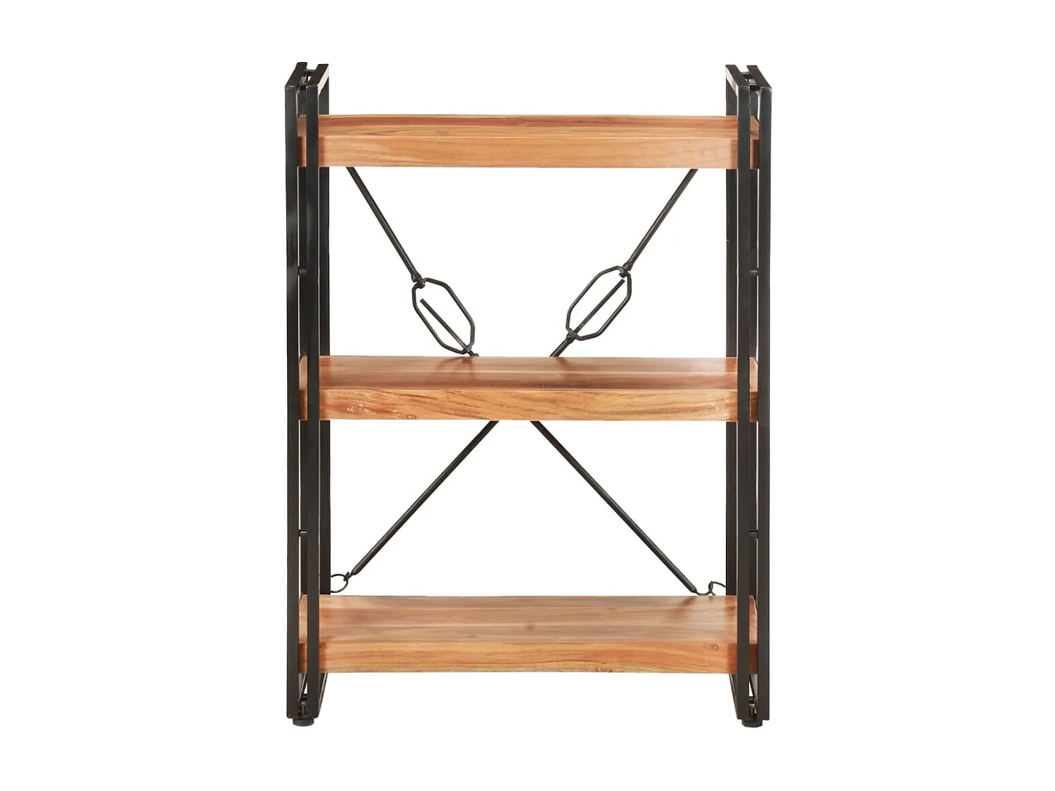 Bibliothèque à 3 niveaux 60x30x80 cm Bois d'acacia massif FR67929