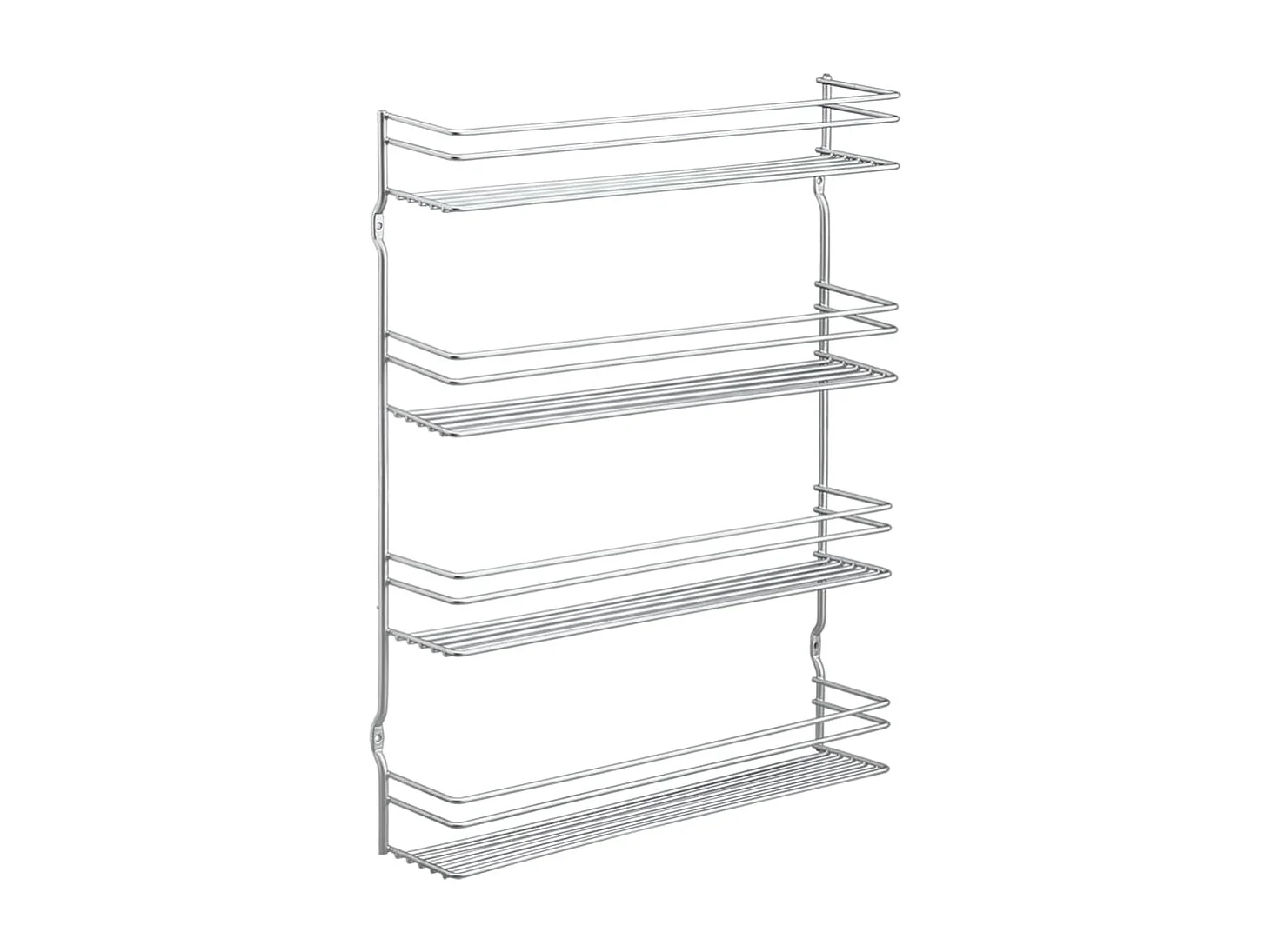 Étagère à épices murale à 4 niveaux Pepito Argenté FR84565