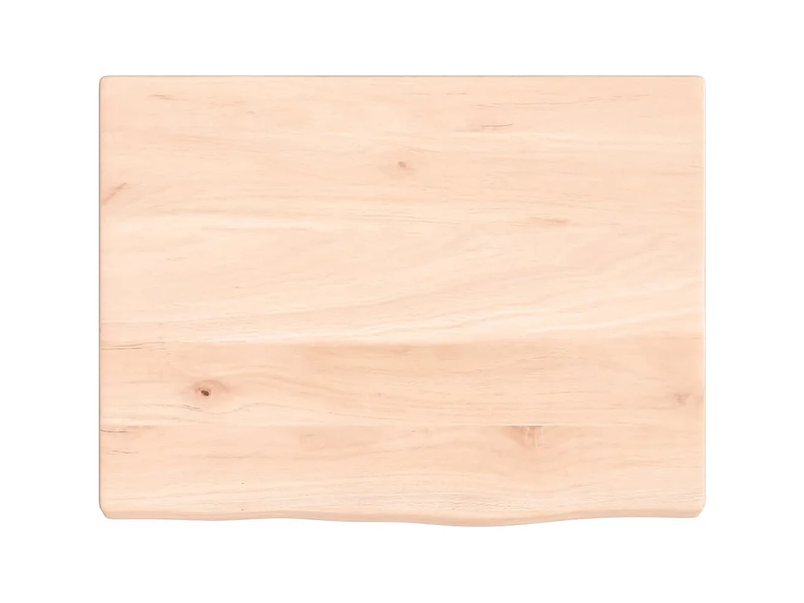 Estante de pared madera maciza de roble sin tratar 40x30x2 cm ES165249