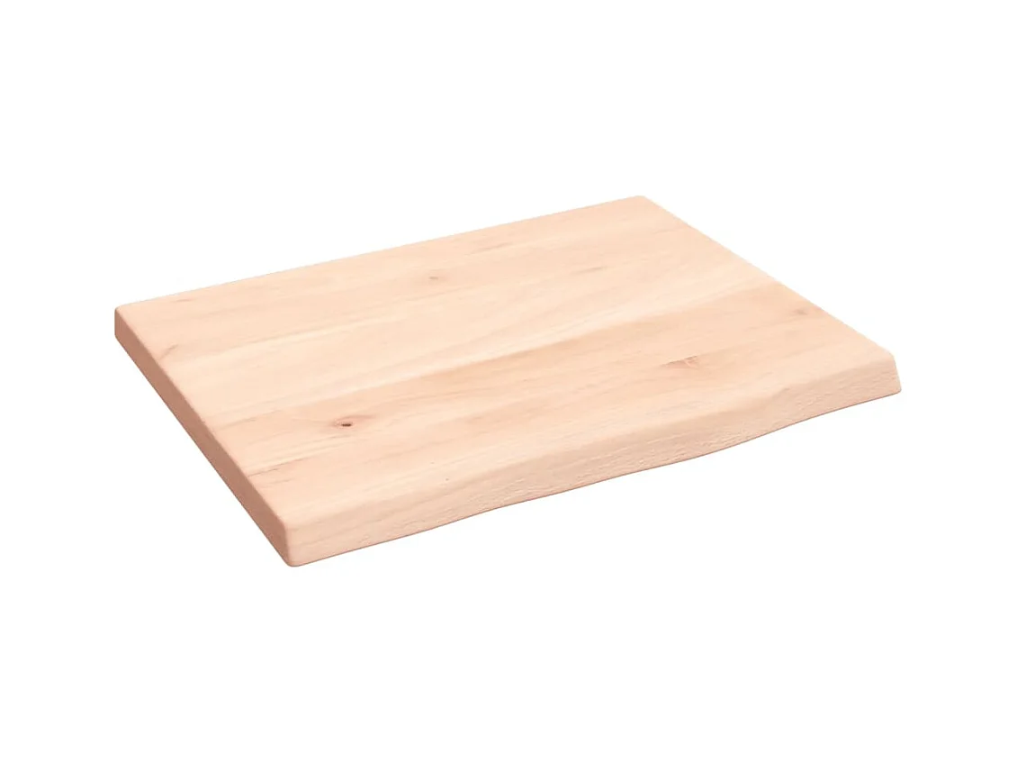 Estante de pared madera maciza de roble sin tratar 40x30x2 cm ES165249