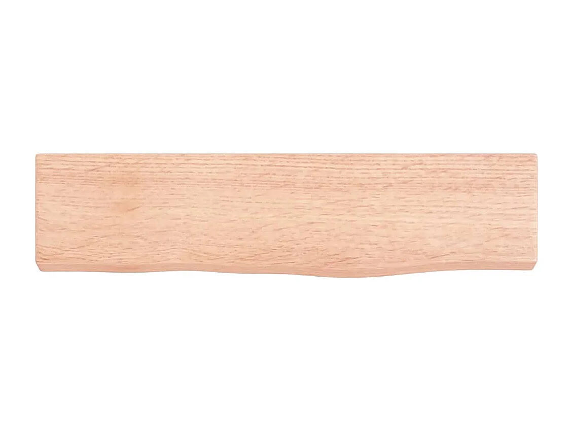 Wandschap 40x10x2 cm behandeld massief eikenhout BE670308