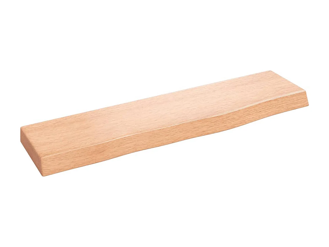 Étagère murale marron clair 40x10x2 cm bois chêne massif traité FR15903