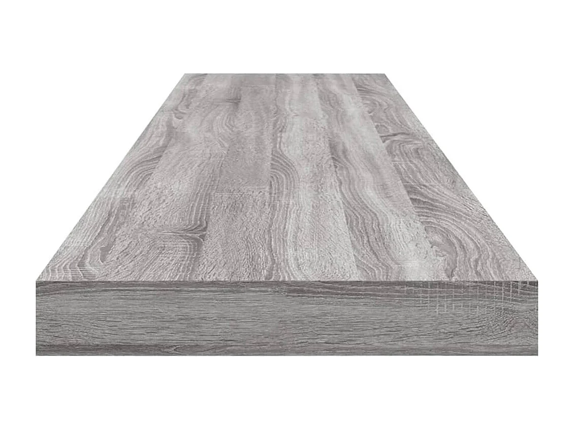 Wandschappen 4 st 100x10x1,5 cm bewerkt hout grijs sonoma eiken BE586338