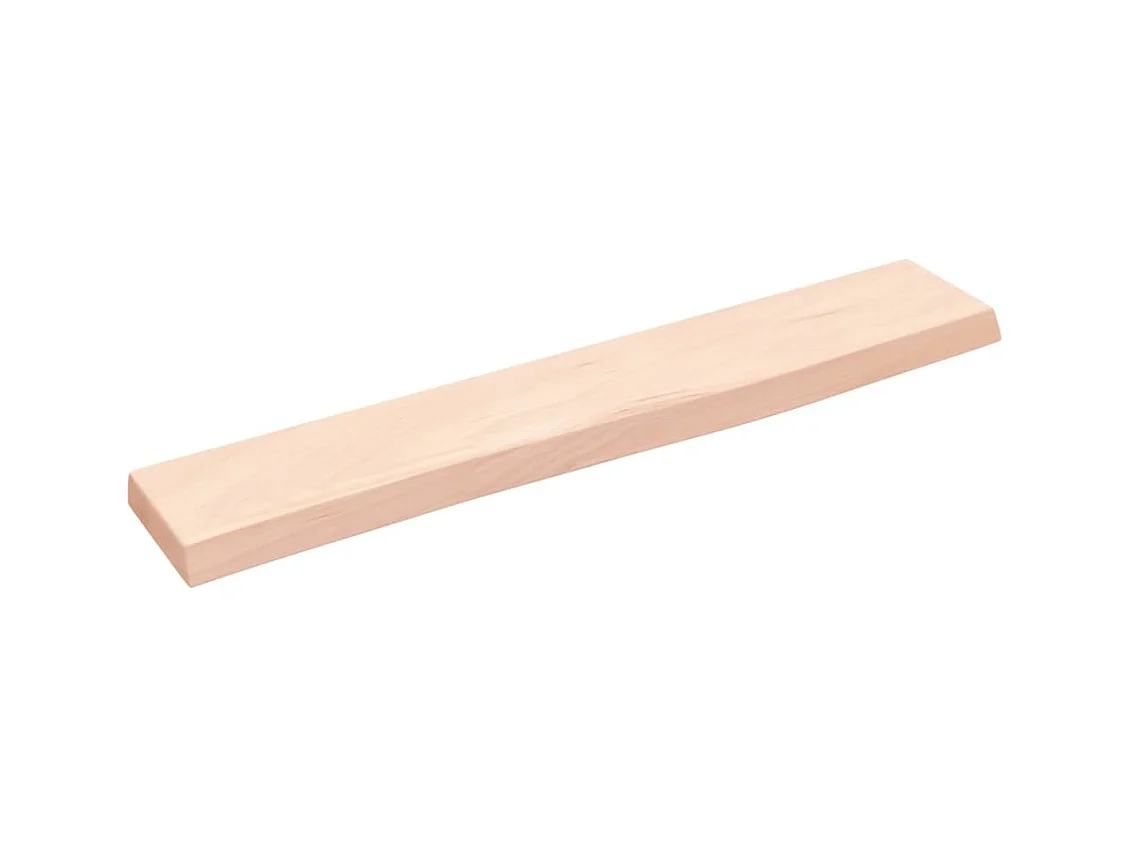 Étagère murale 60x10x2 cm bois de chêne massif non traité FR92533