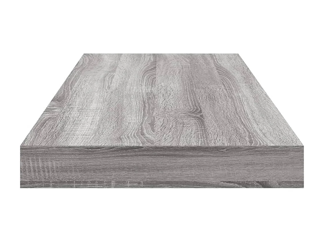 Estantes pared 4 uds madera ingeniería gris Sonoma 60x10x1,5 cm ES175051