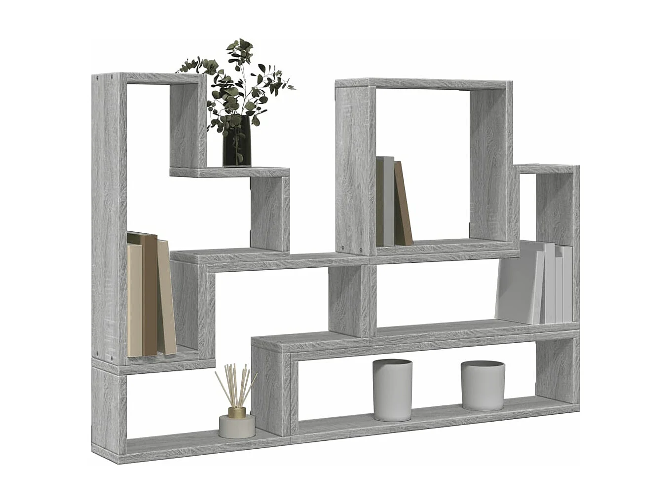 Étagère murale sonoma gris 96x12x64 cm bois d'ingénierie FR44183