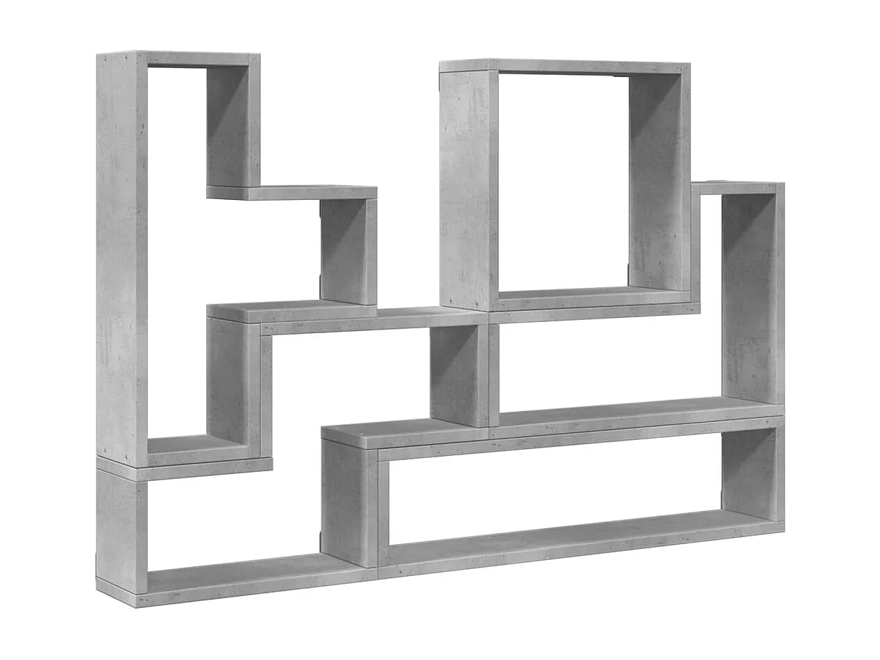 Estantería de pared madera ingeniería gris Sonoma 96x12x64 cm ES384235