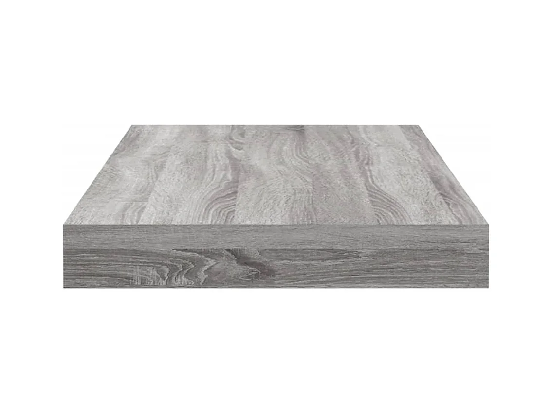 Wandschappen 4 st 40x10x1,5 cm bewerkt hout grijs sonoma eiken BE519598