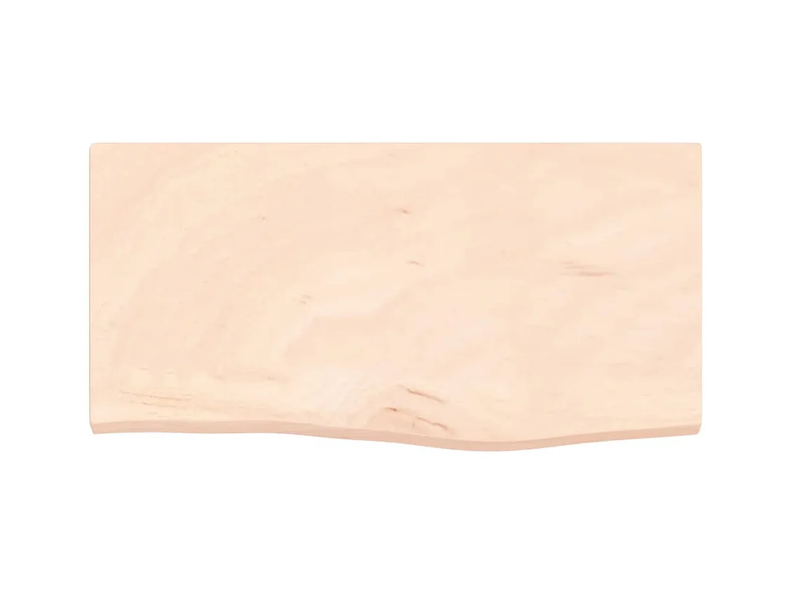 Étagère murale 60x30x2 cm bois de chêne massif non traité FR99333