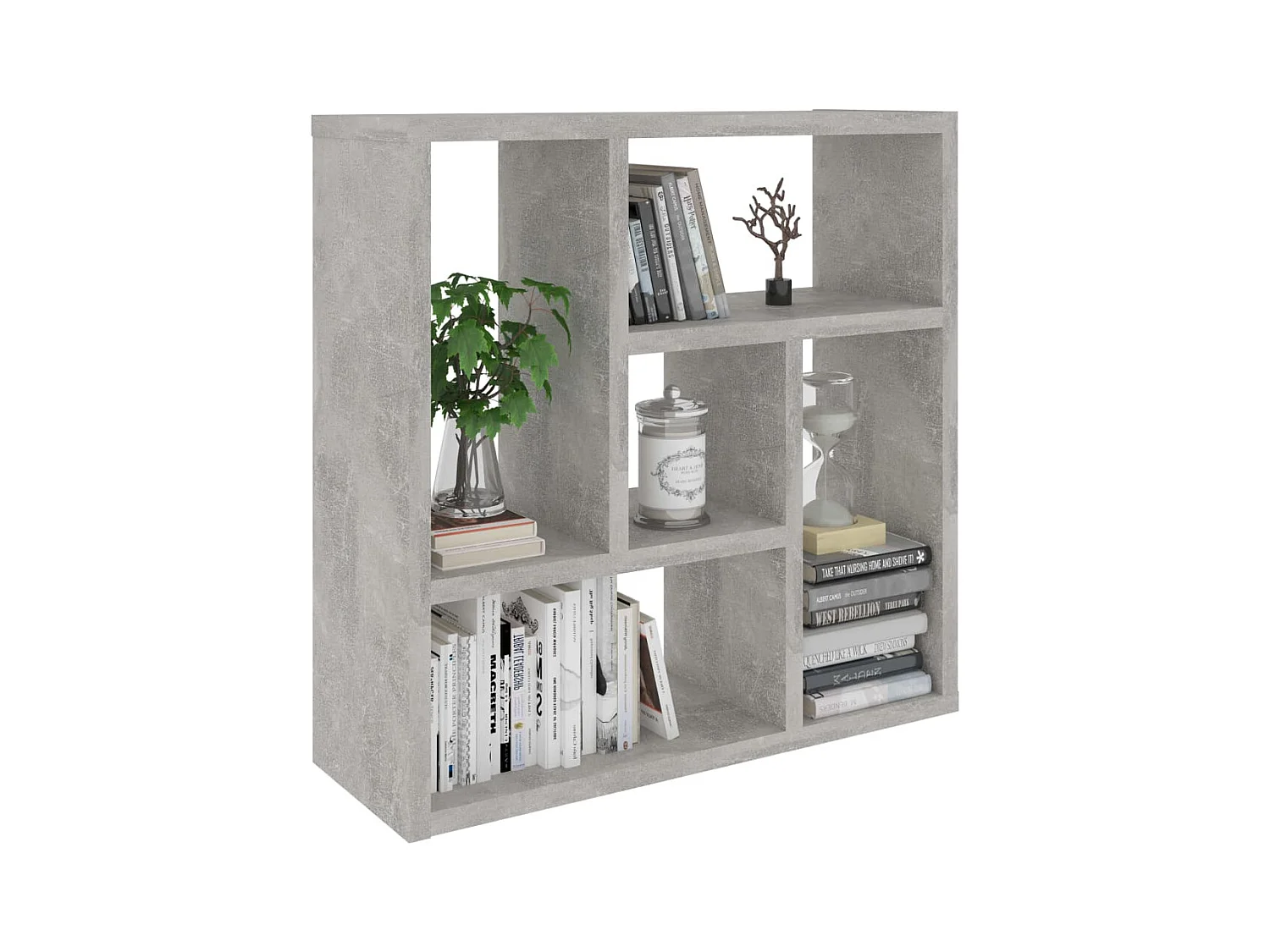 Étagère murale Gris béton 45,1x16x45,1 cm Aggloméré FR67399