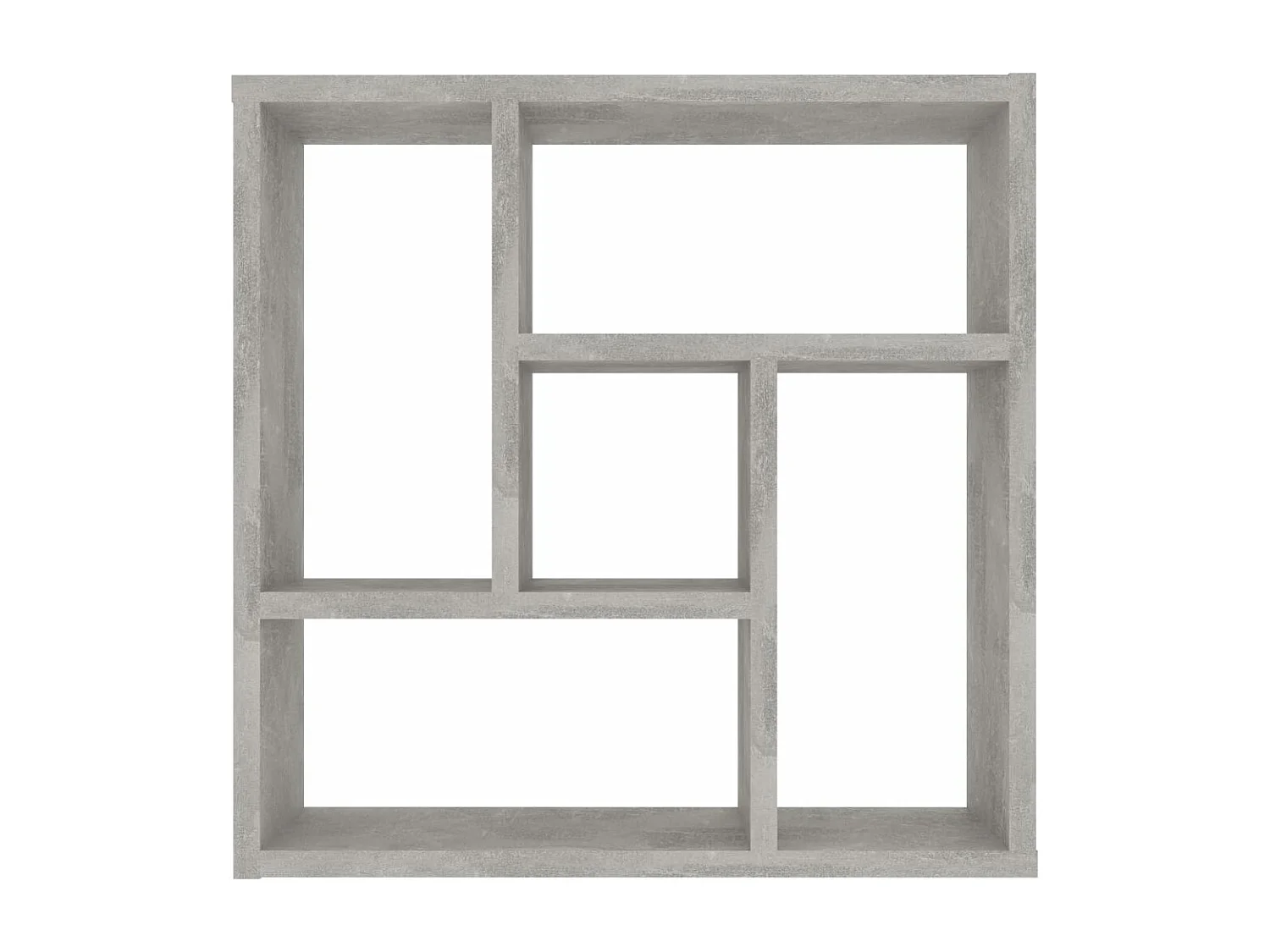Estantería de pared contrachapada gris hormigón 45,1x16x45,1 cm ES434233