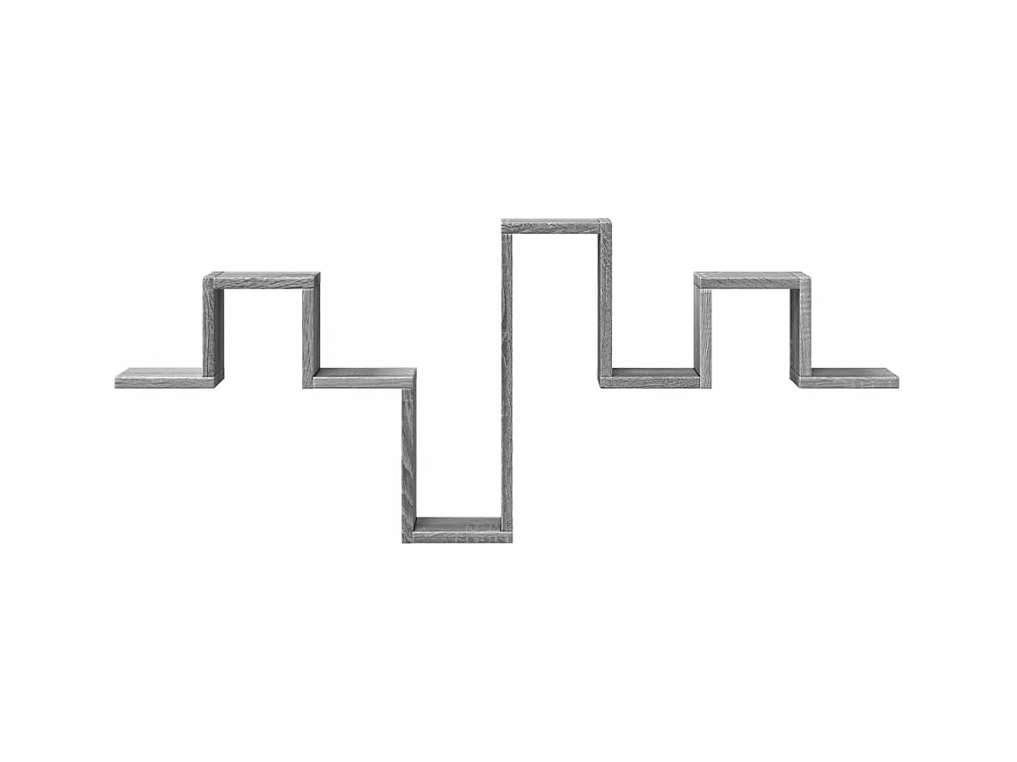 Étagère murale sonoma gris 104,5x10x43 cm bois d'ingénierie FR46619