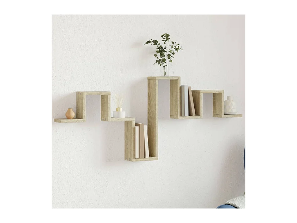 Étagère murale chêne sonoma 104,5x10x43 cm bois d'ingénierie FR73040