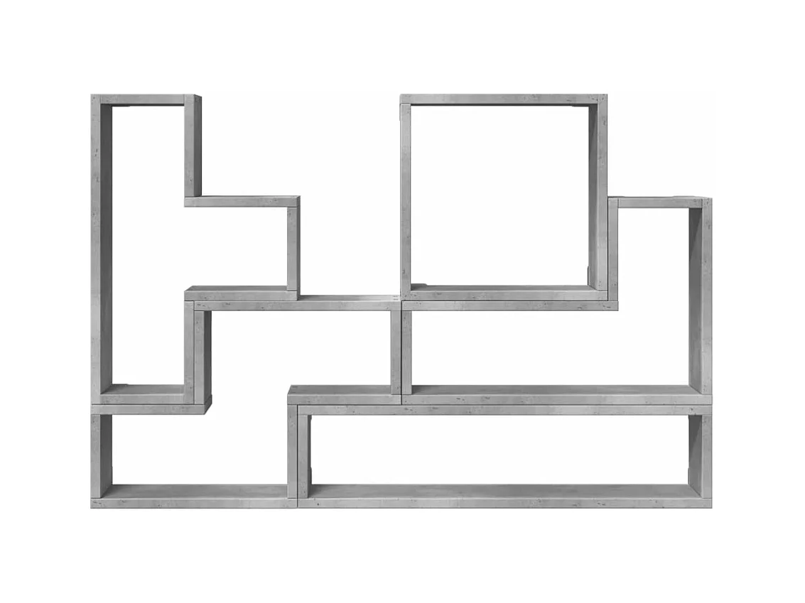 Étagère murale gris béton 96x12x64 cm bois d'ingénierie FR65167