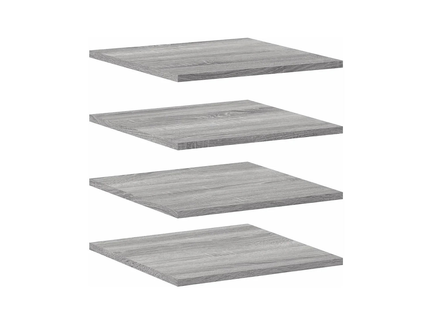 Lot de 4 Étagères murales sonoma gris 40x40x1,5 cm bois ingénierie FR70728