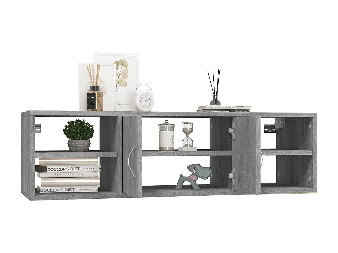 Étagère murale Sonoma gris 102x30x29 cm Bois ingénierie FR12530