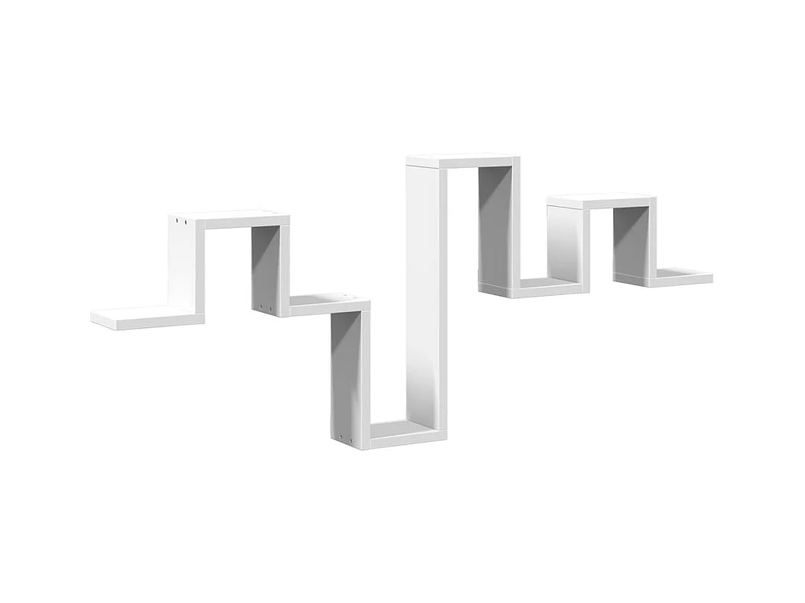 Estantería de pared madera de ingeniería blanco 104,5x10x43 cm ES923680