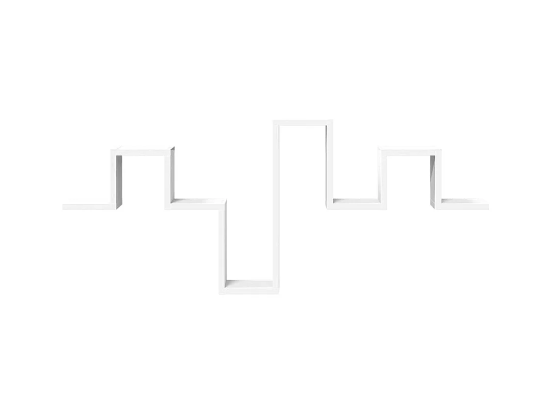 Estantería de pared madera de ingeniería blanco 104,5x10x43 cm ES923680