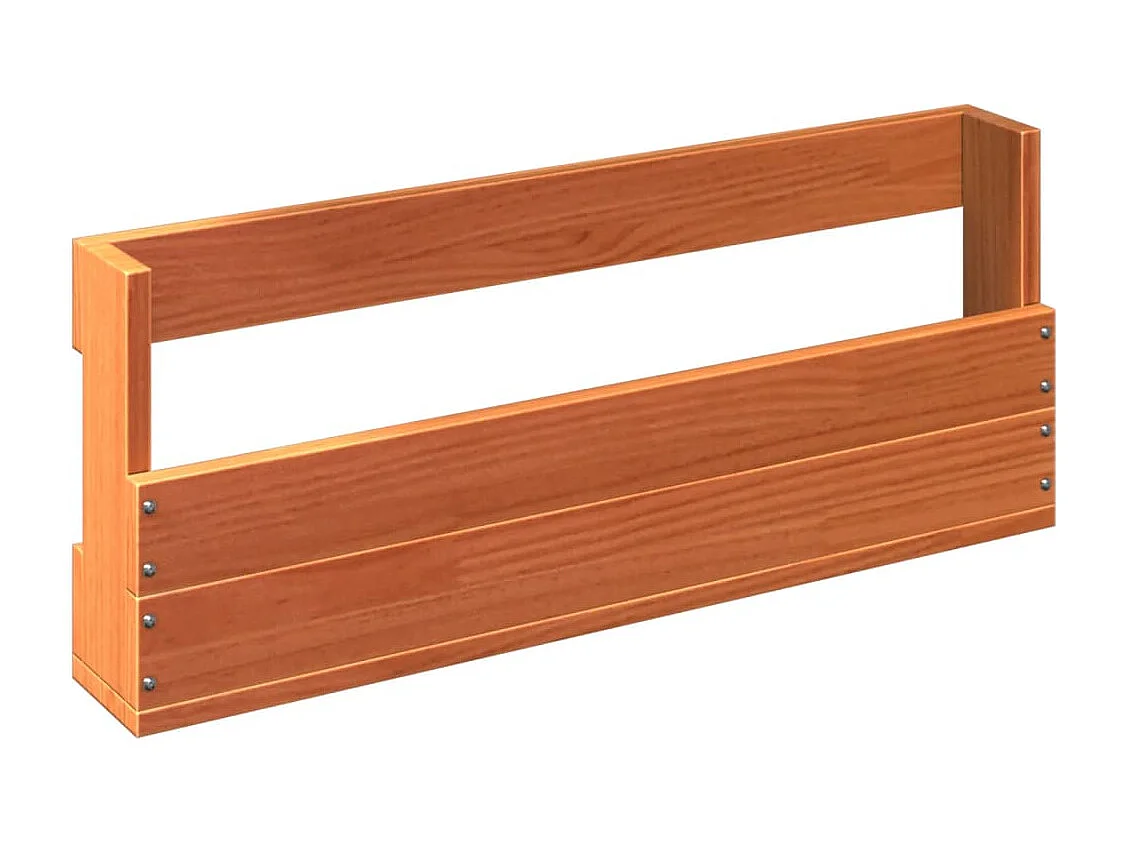 Lot de 2 Étagères à chaussures murales cire marron 59x8,5x23,5 cm FR21649