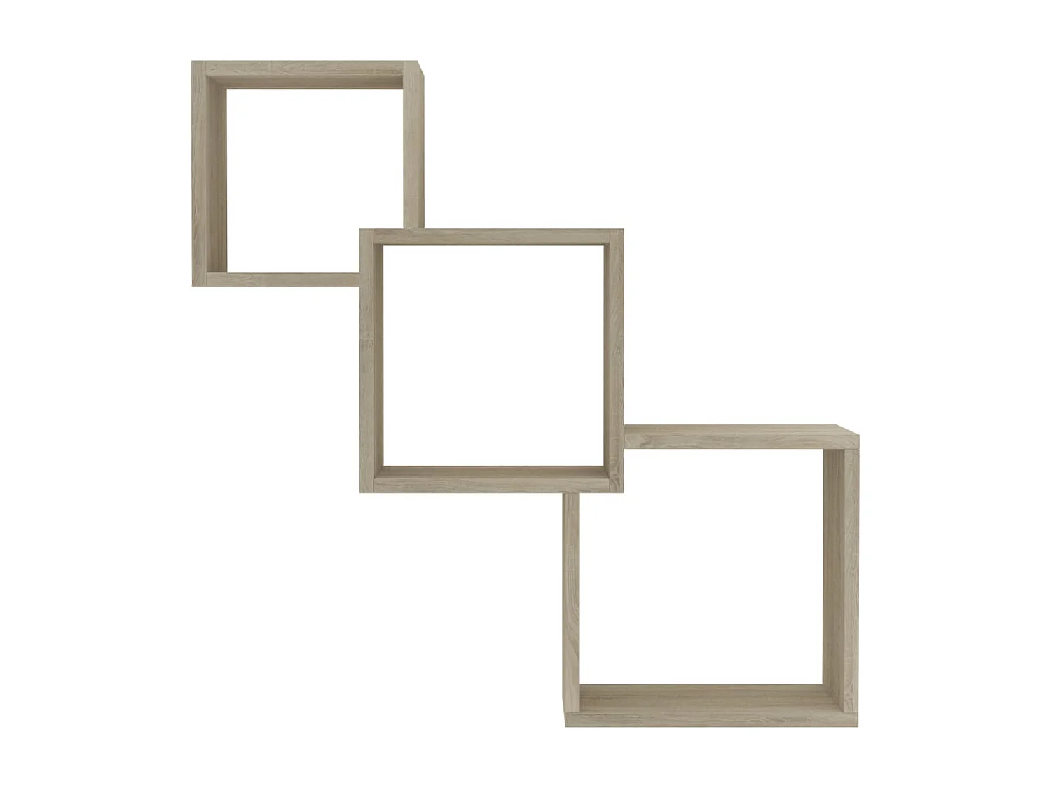 Prateleiras de parede cubos 68x15x68cm contraplacado carvalho PT216898