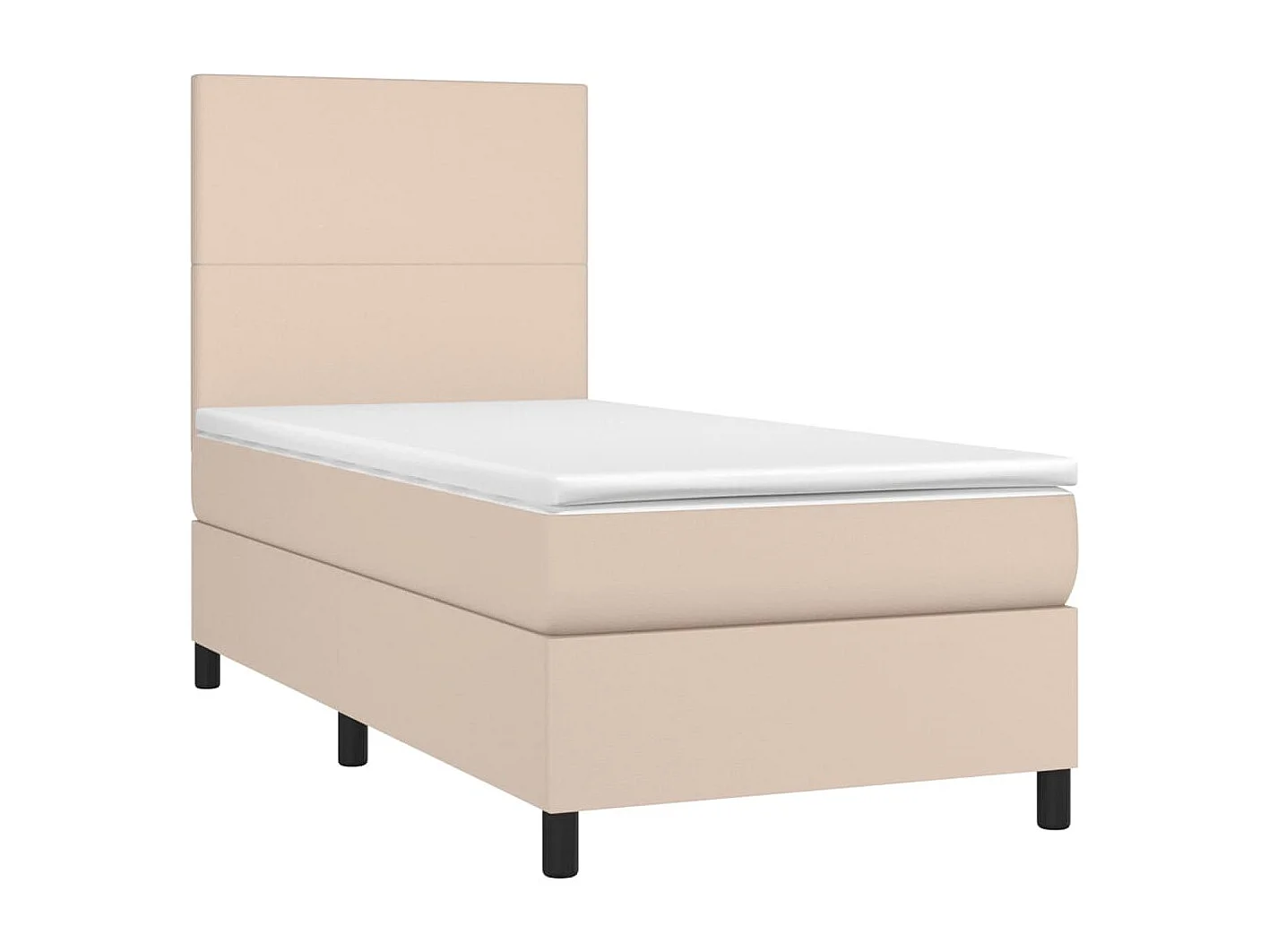 Ensemble complet boxspring + matelas Cappuccino 100x200 cm FR56764