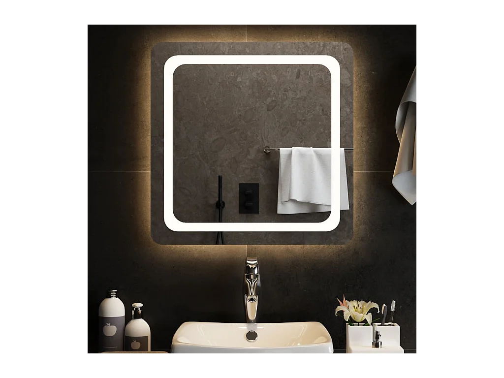 Miroir de salle de bain à LED 60x60 cm FR67252
