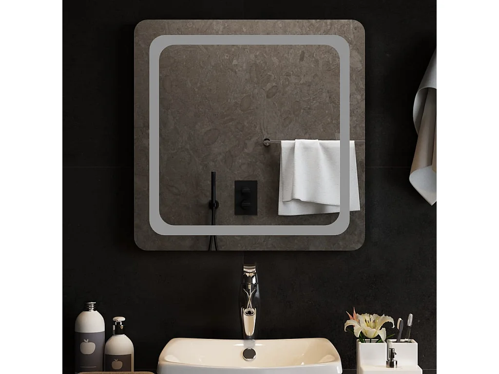 Badkamerspiegel LED 60x60 cm BE110184