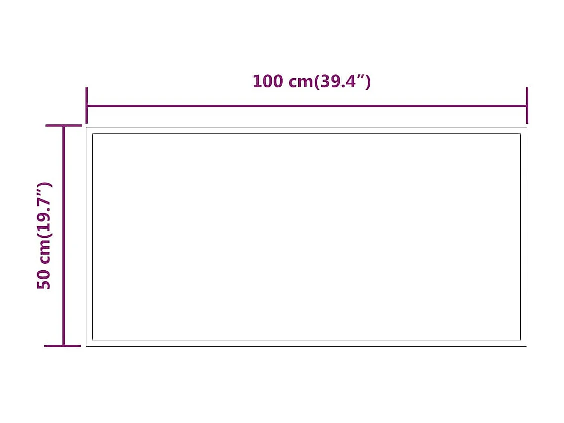 Badkamerspiegel LED 100x50 cm BE449899