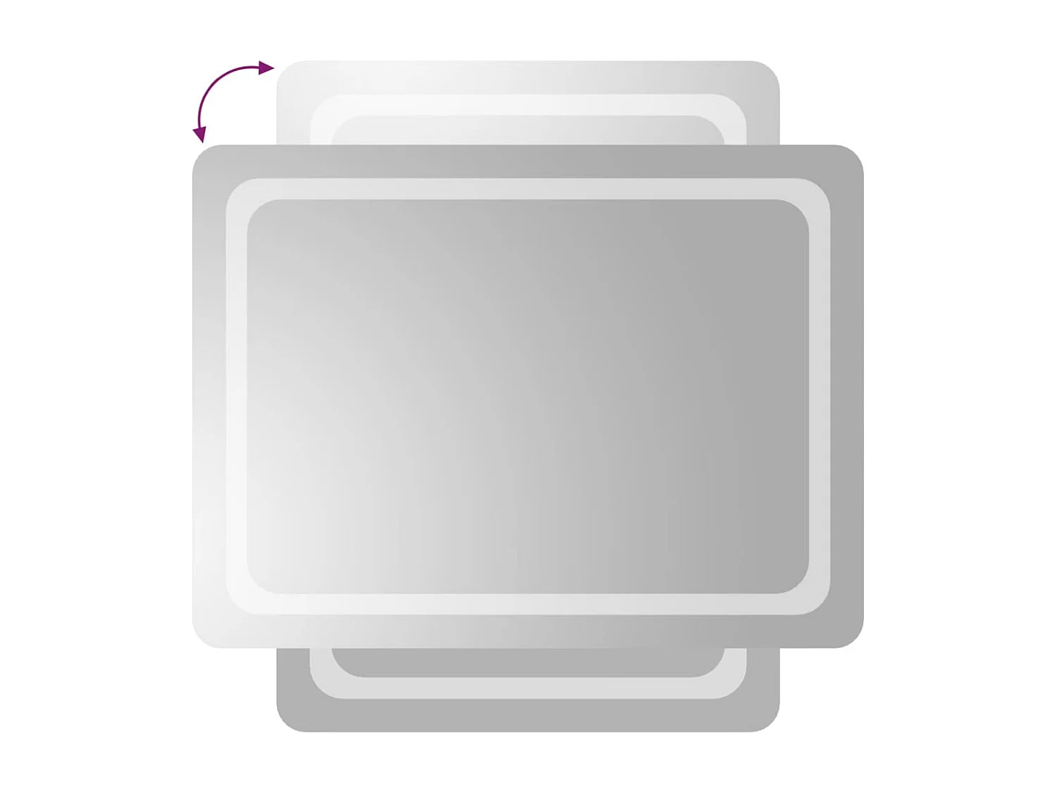 Espejo de baño con LED 60x80 cm ES616892