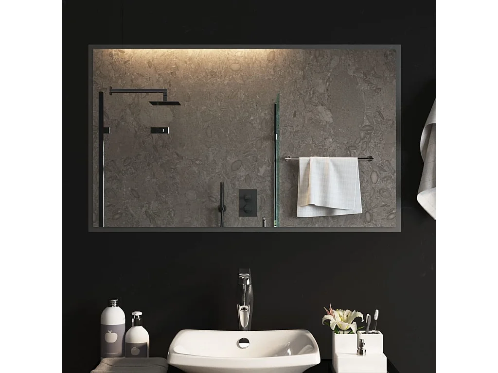 Miroir de salle de bain à LED 60x100 cm FR17848