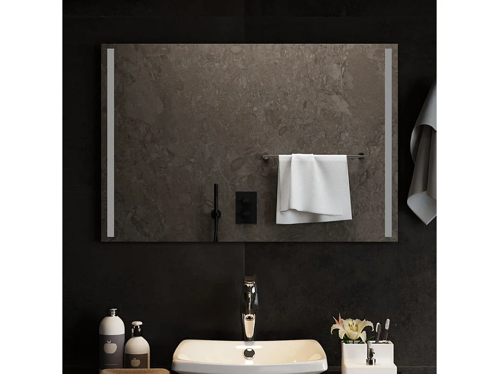 Miroir de salle de bain à LED 90x60 cm FR48302