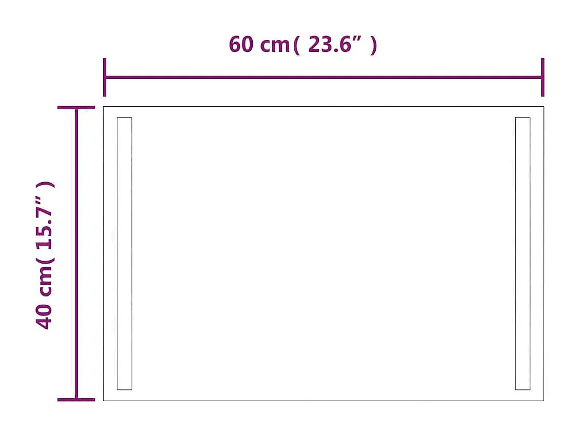 Miroir de salle de bain à LED 40x60 cm FR31122