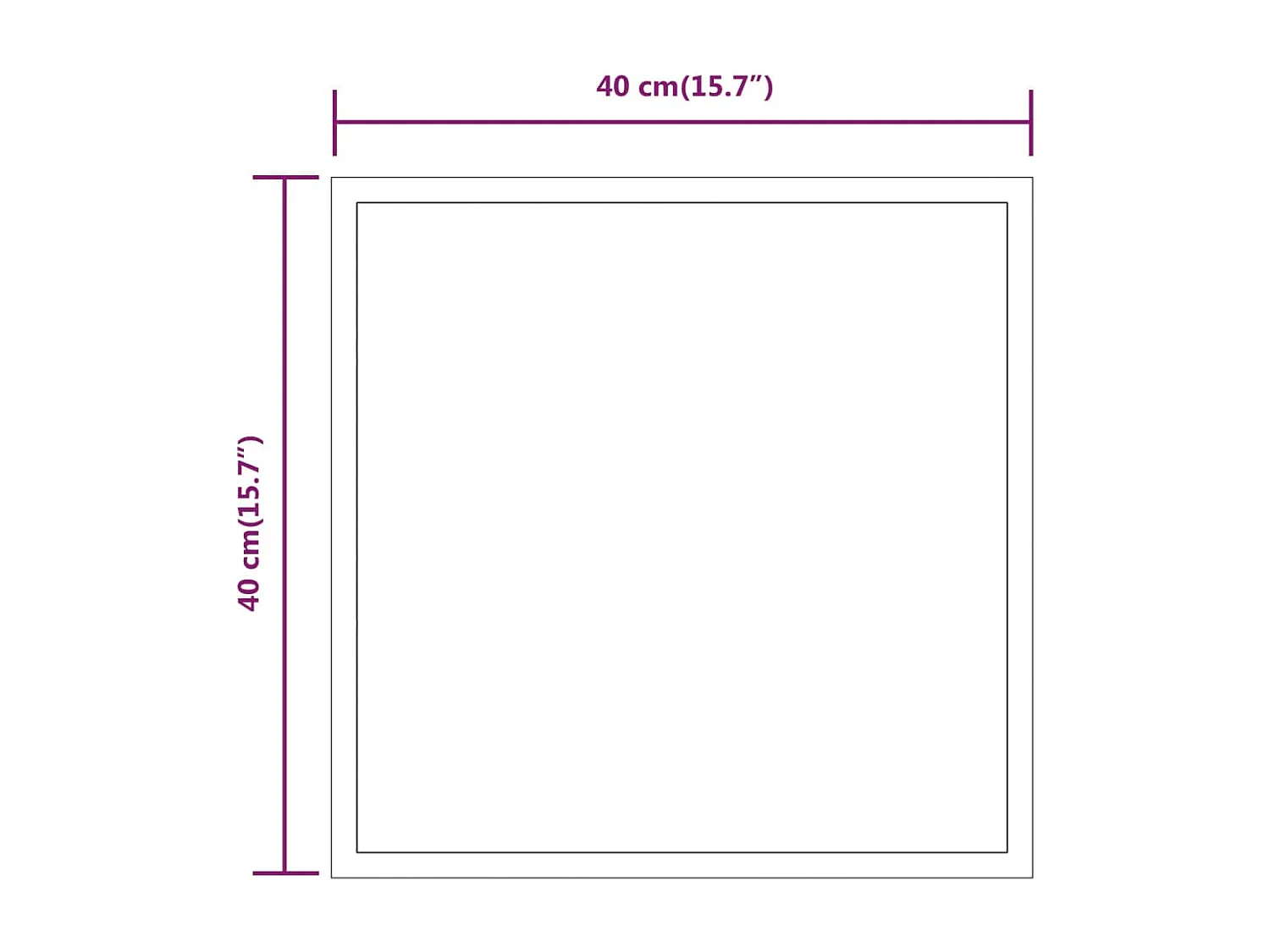 Miroir de salle de bain à LED 40x40 cm FR28729