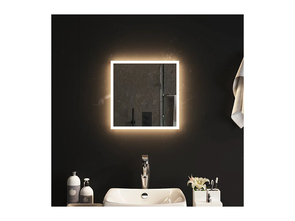 Miroir de salle de bain à LED 40x40 cm FR28729