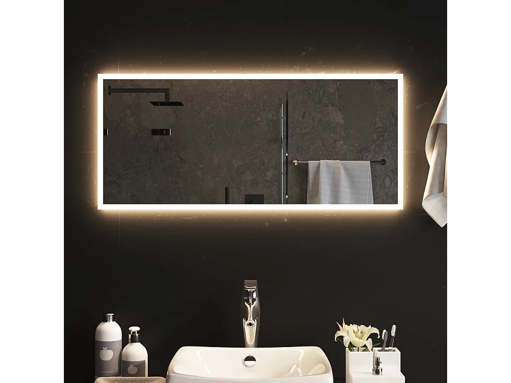 Miroir de salle de bain à LED 90x40 cm FR43876