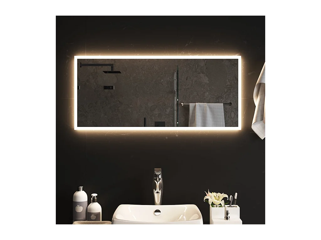 Miroir de salle de bain à LED 90x40 cm FR43876