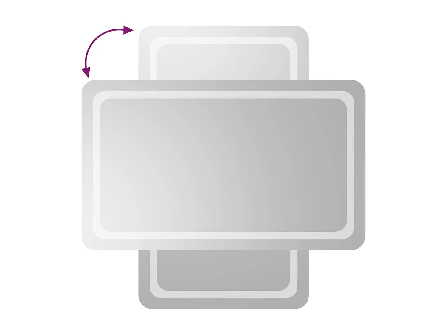 Espejo de baño con LED 60x100 cm ES900958