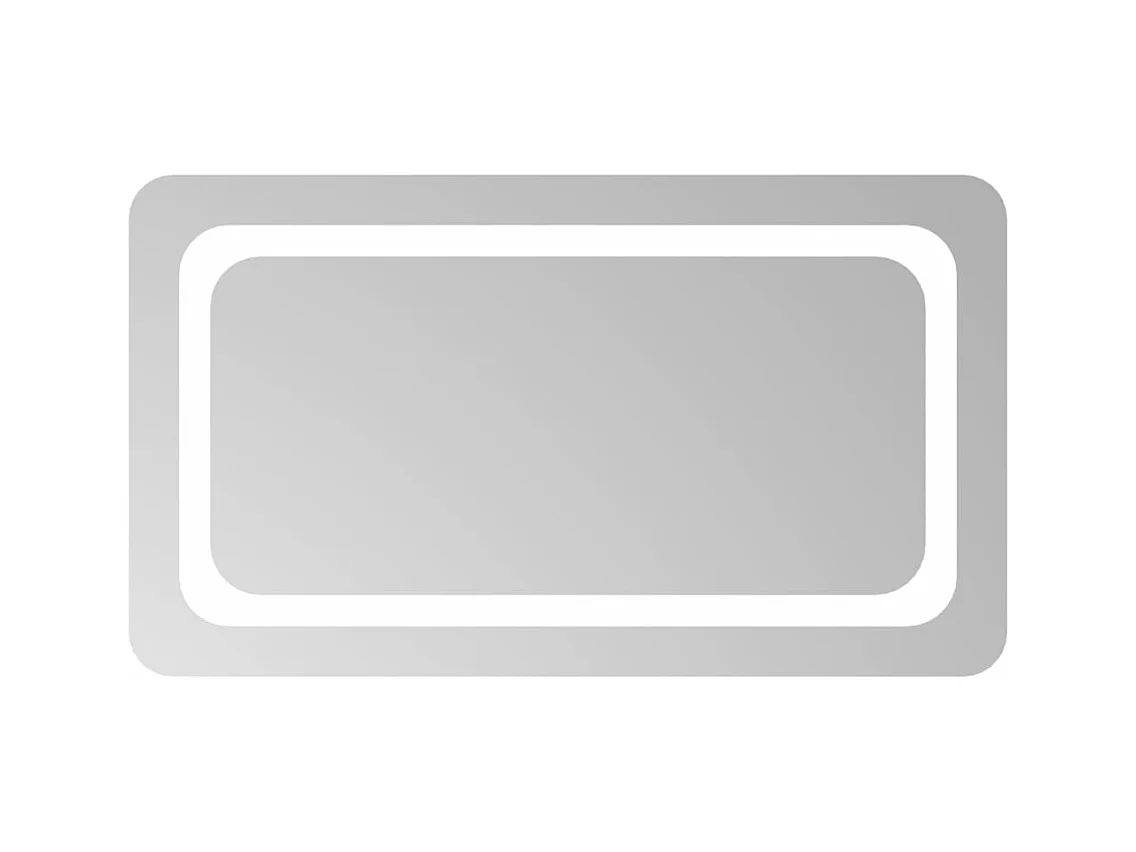 Espelho de casa de banho com luzes LED 70x40 cm PT117483