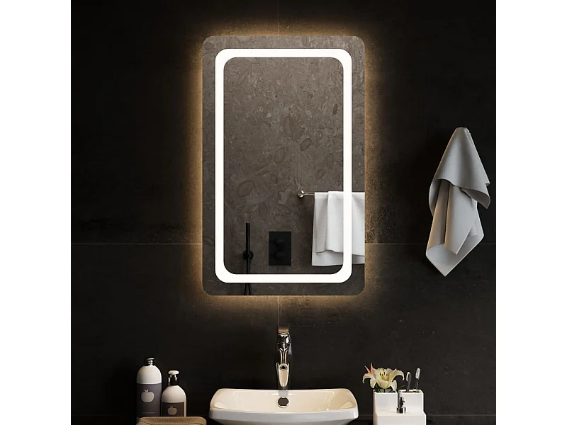 Espelho de casa de banho com luzes LED 50x80 cm PT979797