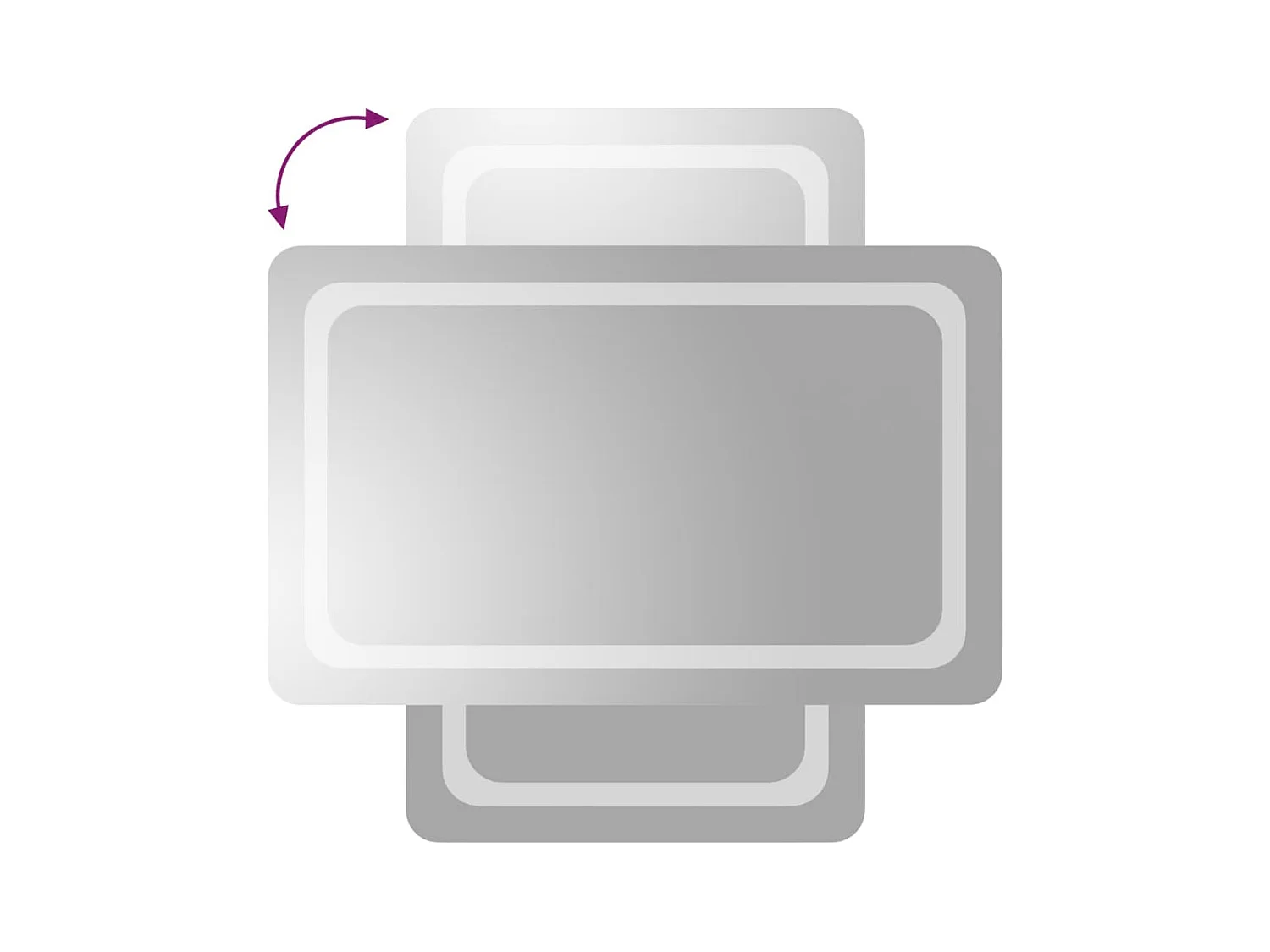 Miroir de salle de bain à LED 50x80 cm FR42867