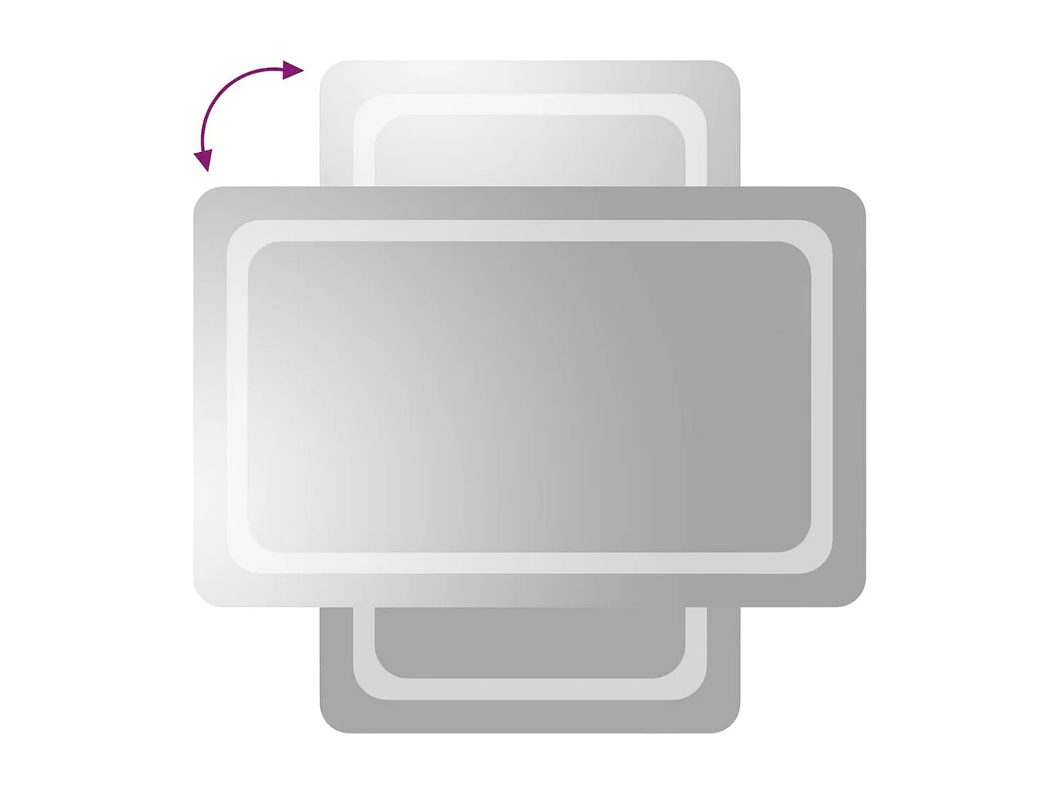 Miroir de salle de bain à LED 50x80 cm FR42867