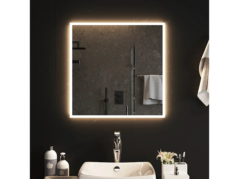 Miroir de salle de bain à LED 60x60 cm FR86834